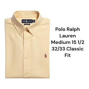 Polo Ralph Lauren Medium 15 1/2 32/33 Classic Fit Long Sleeve Button-down Shirt